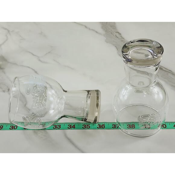 Pepsi Cola Clear Tumbler Glass 16oz Bell Shaped White Logo 6" Pedestal 70's x3 - Picture 14 of 14